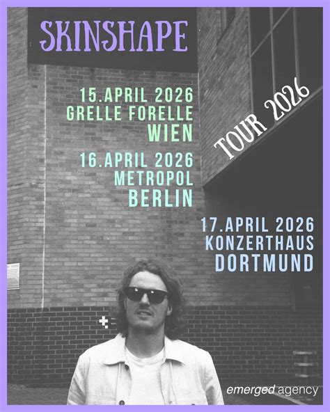 Skinshape 2026 tour poster